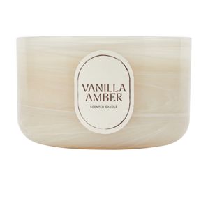 Anko Swirl Vanilla Amber Glass Candle