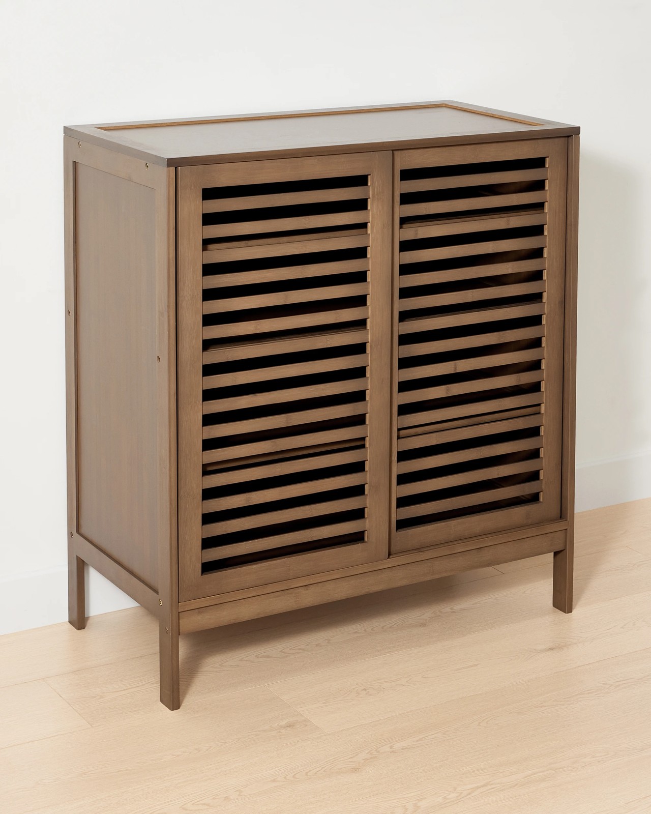 Anko Walnut Look Shoe Cabinet 2 of 6