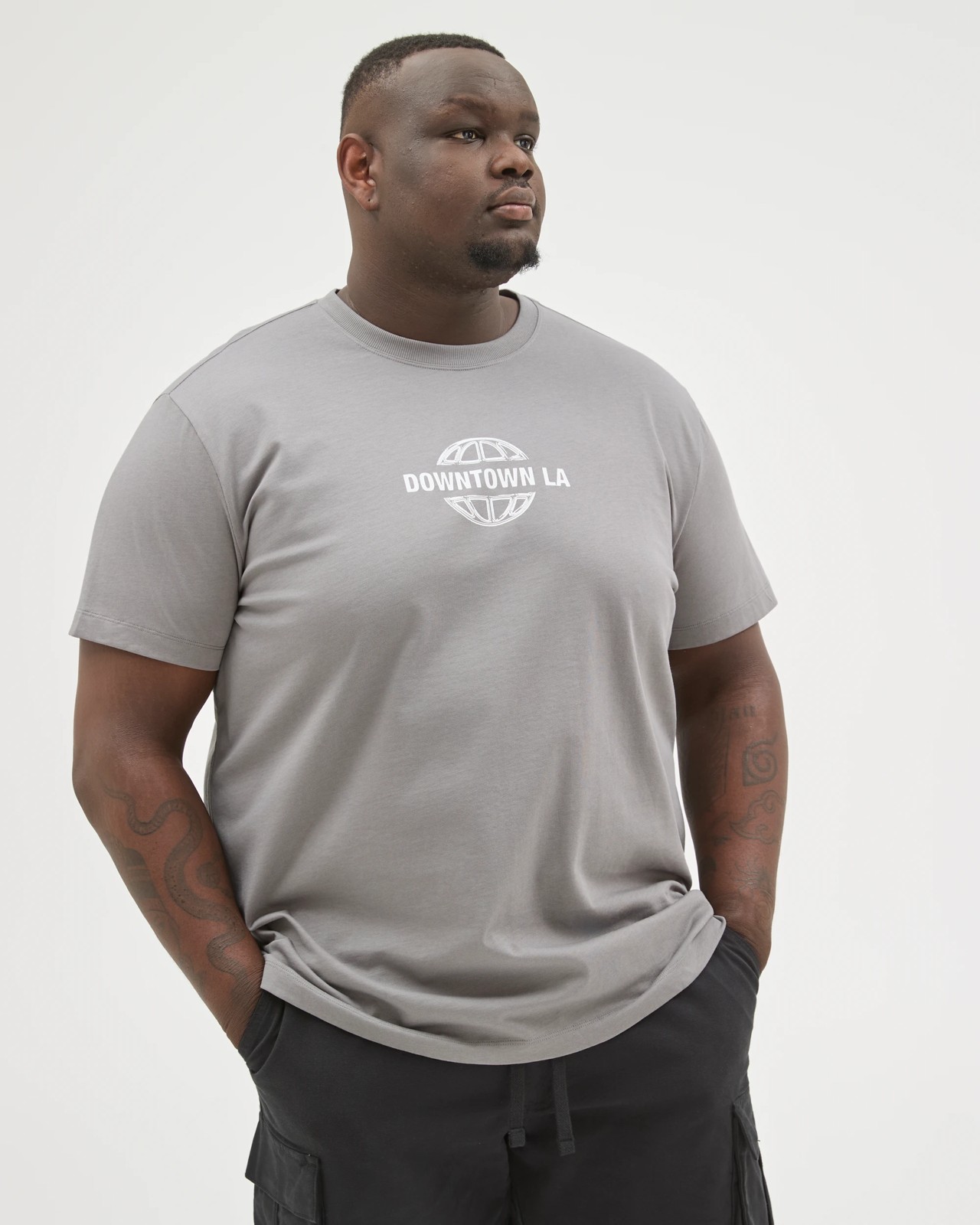 Plus Size Australian Cotton Heavyweight Relaxed Clear Vision T-Shirt 5 of 6