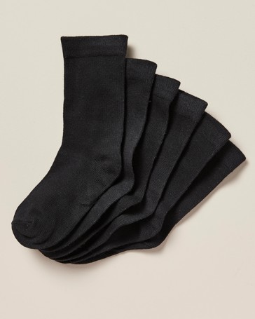 6 Pack Maxx School Crew Socks
