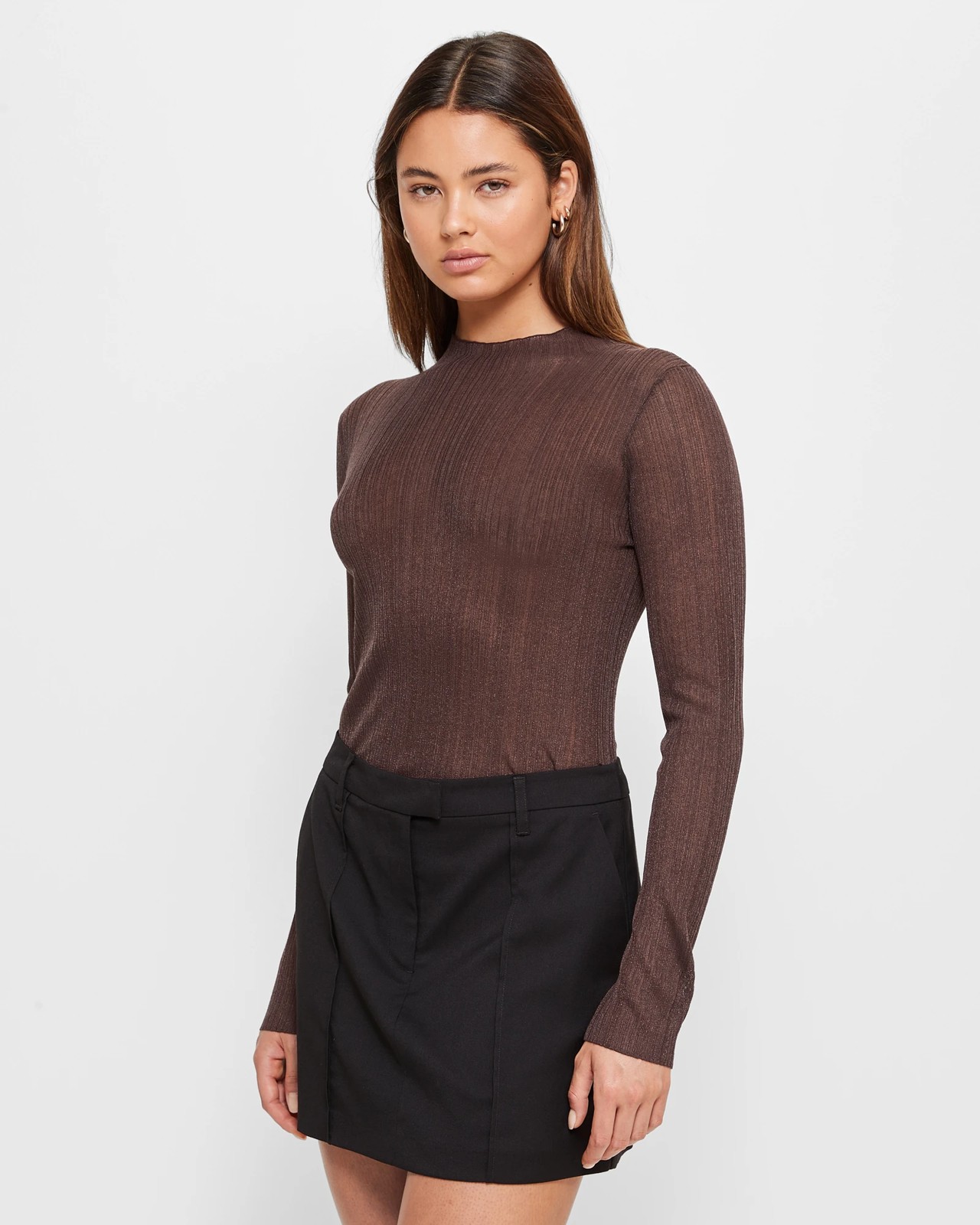 High Neck Sheer Knit Top - Lily Loves | Target Australia