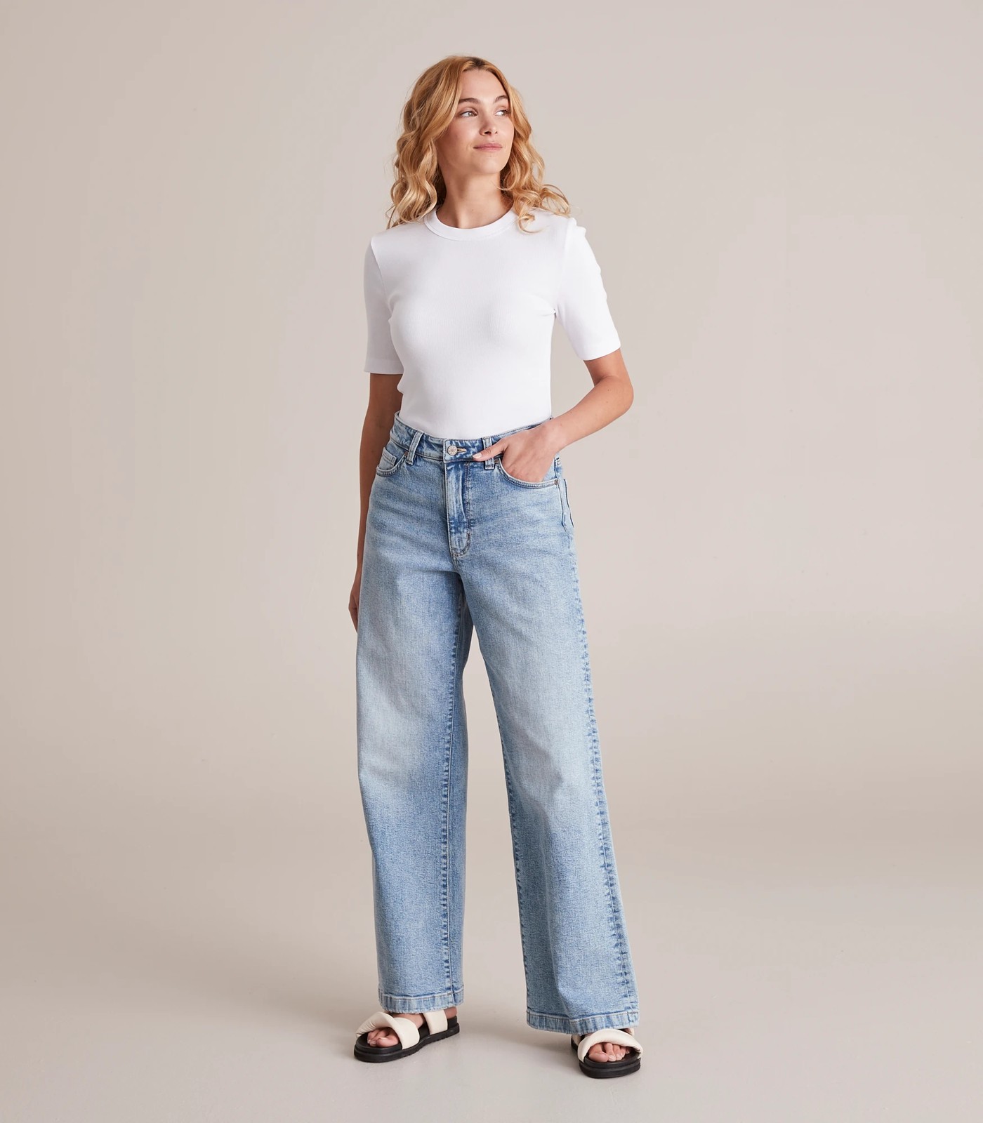 Organic Cotton Rib Layer T-Shirt 2 of 6