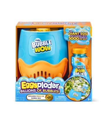 Bubble Wow Eggsploder Bubble Machine & Bubble Solution