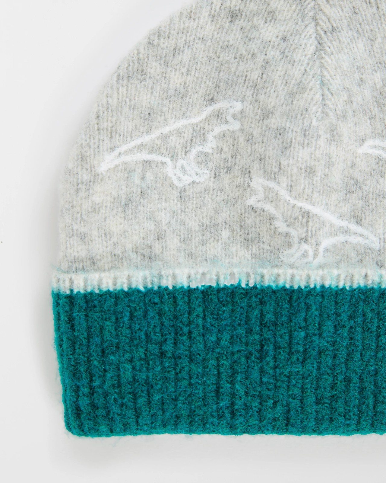 Kids Embroidered Dino Jacquard Beanie 2 of 2