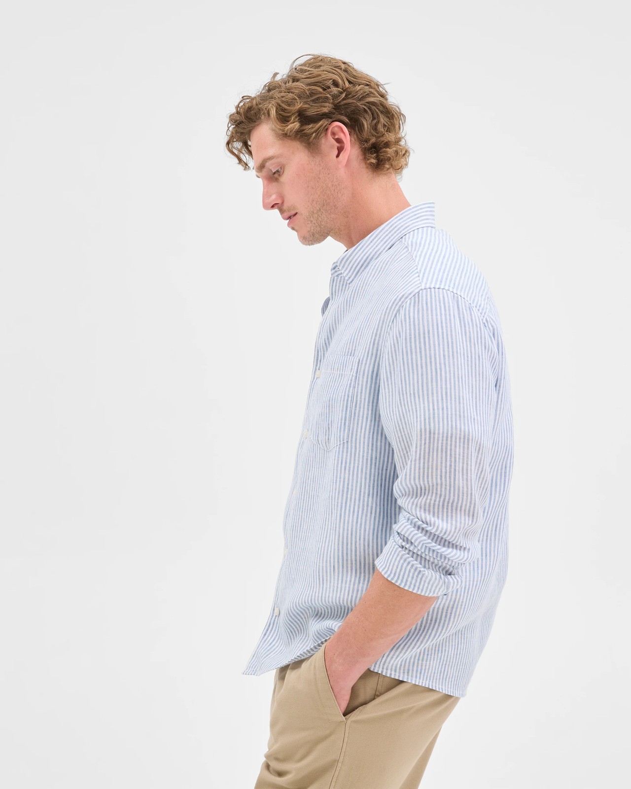European Linen Long Sleeve Shirt 4 of 5