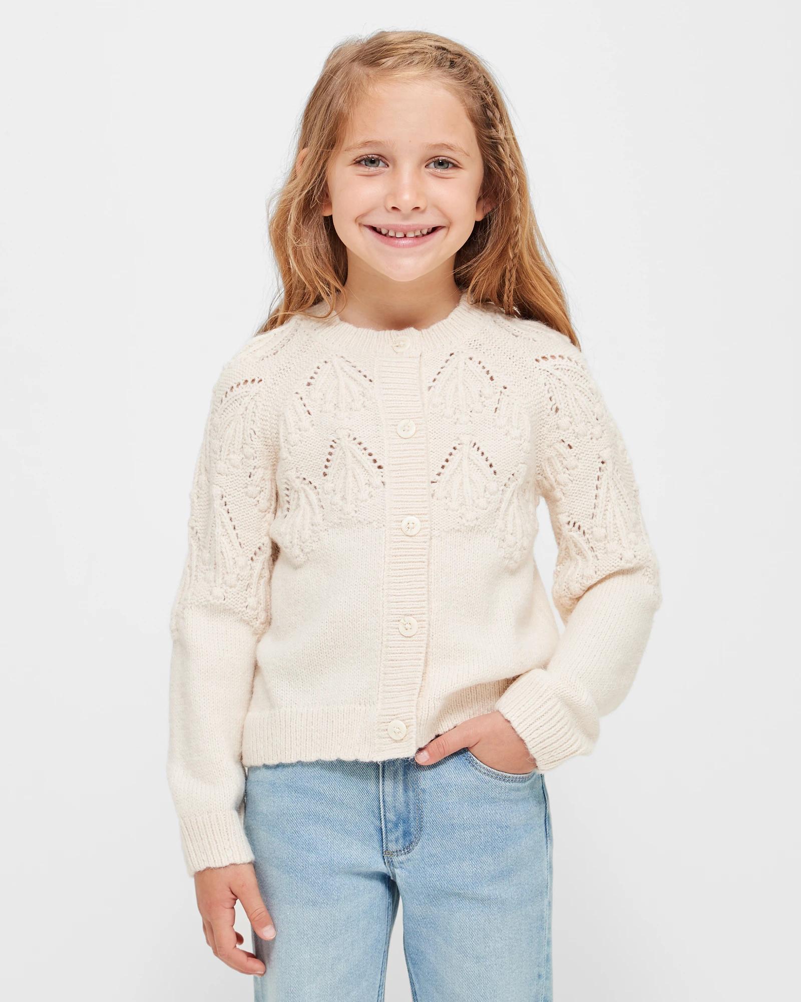 Childrens cream clearance cardigan