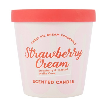 Strawberry Cream Ice Cream Candle - Anko