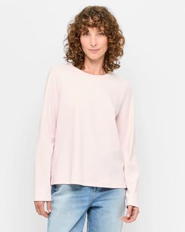 Australian Cotton Long Sleeve Classic Crew Top
