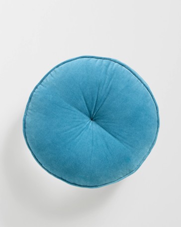 Lacy Velvet Round Cushion