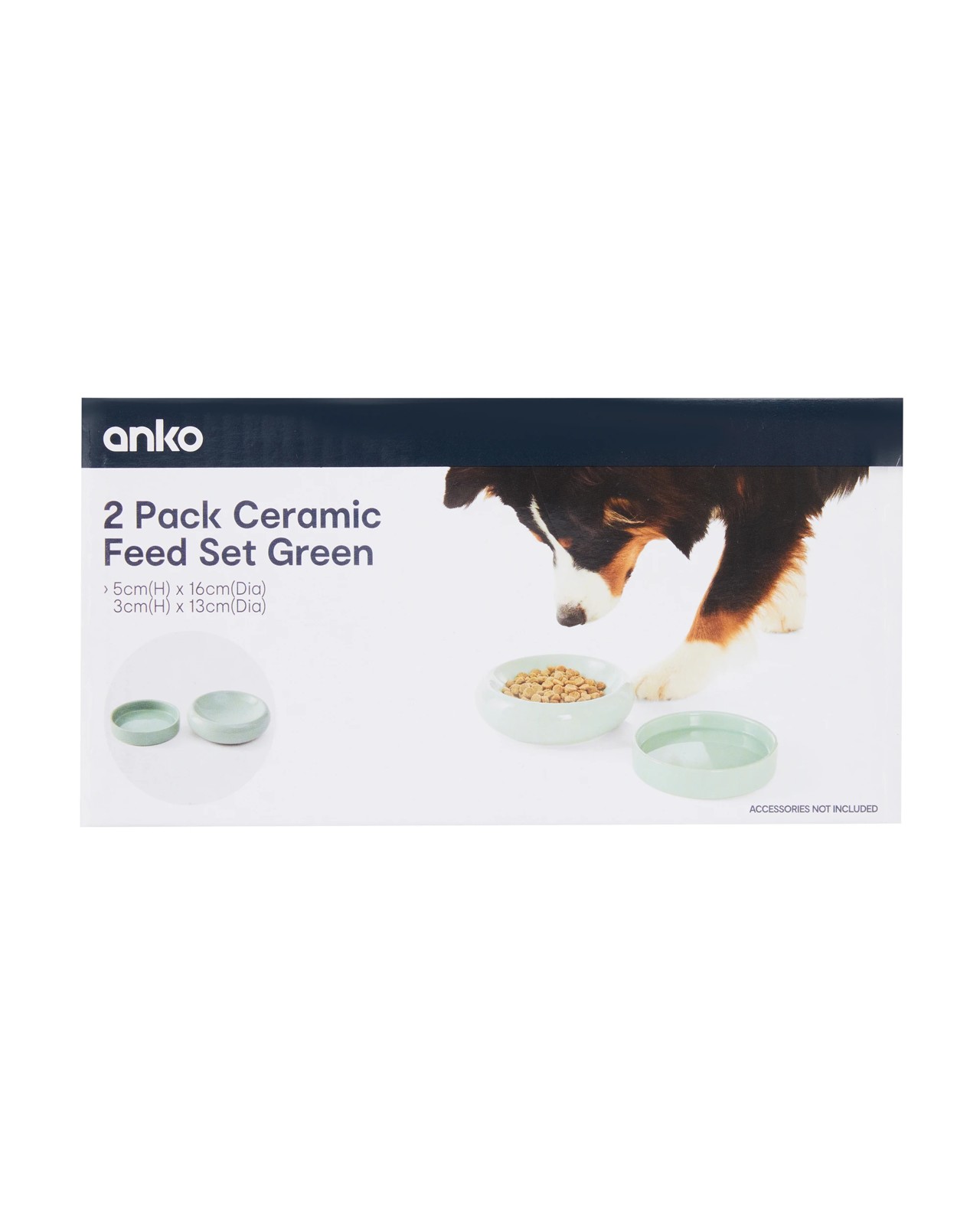 Anko 2 Pack Ceramic Feed Set - Green 6 of 6