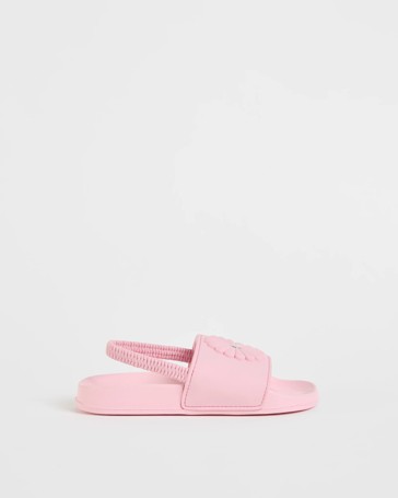 Flower Slingback Slides