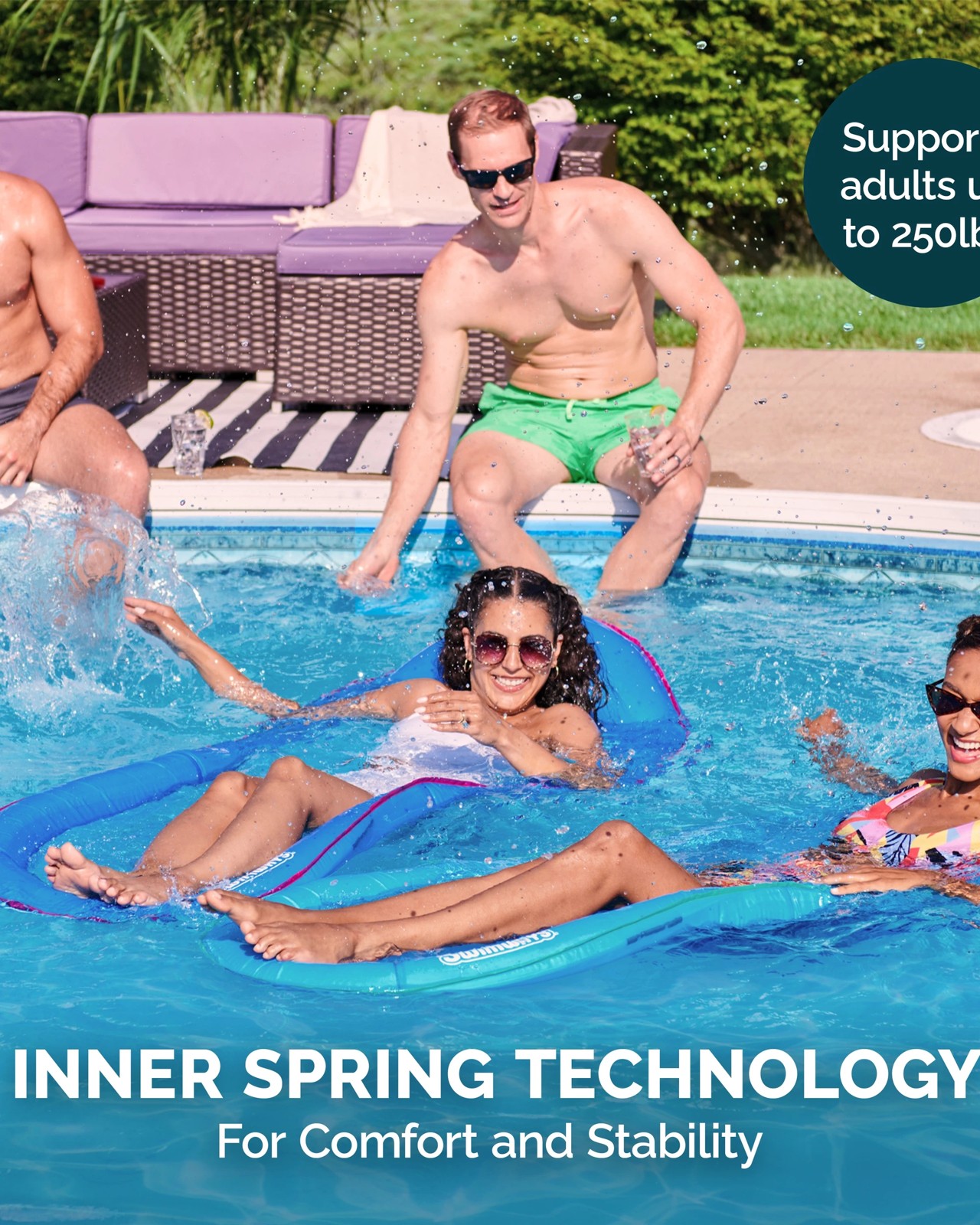 SwimWays Premium Spring Float Hammock 4 of 6