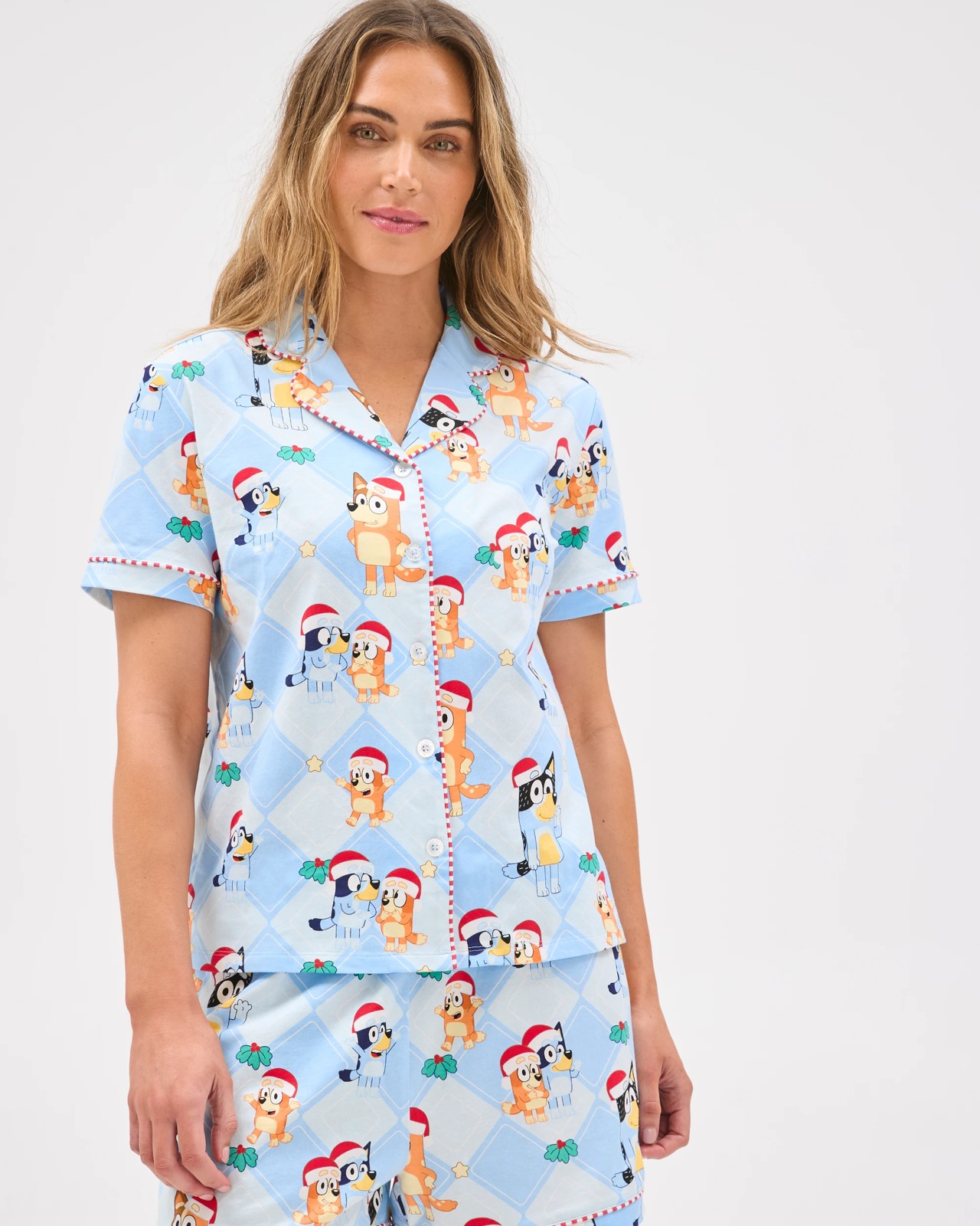 Family Matching Christmas Australian Cotton Womens Pyjama Set - Bluey 2 of 5