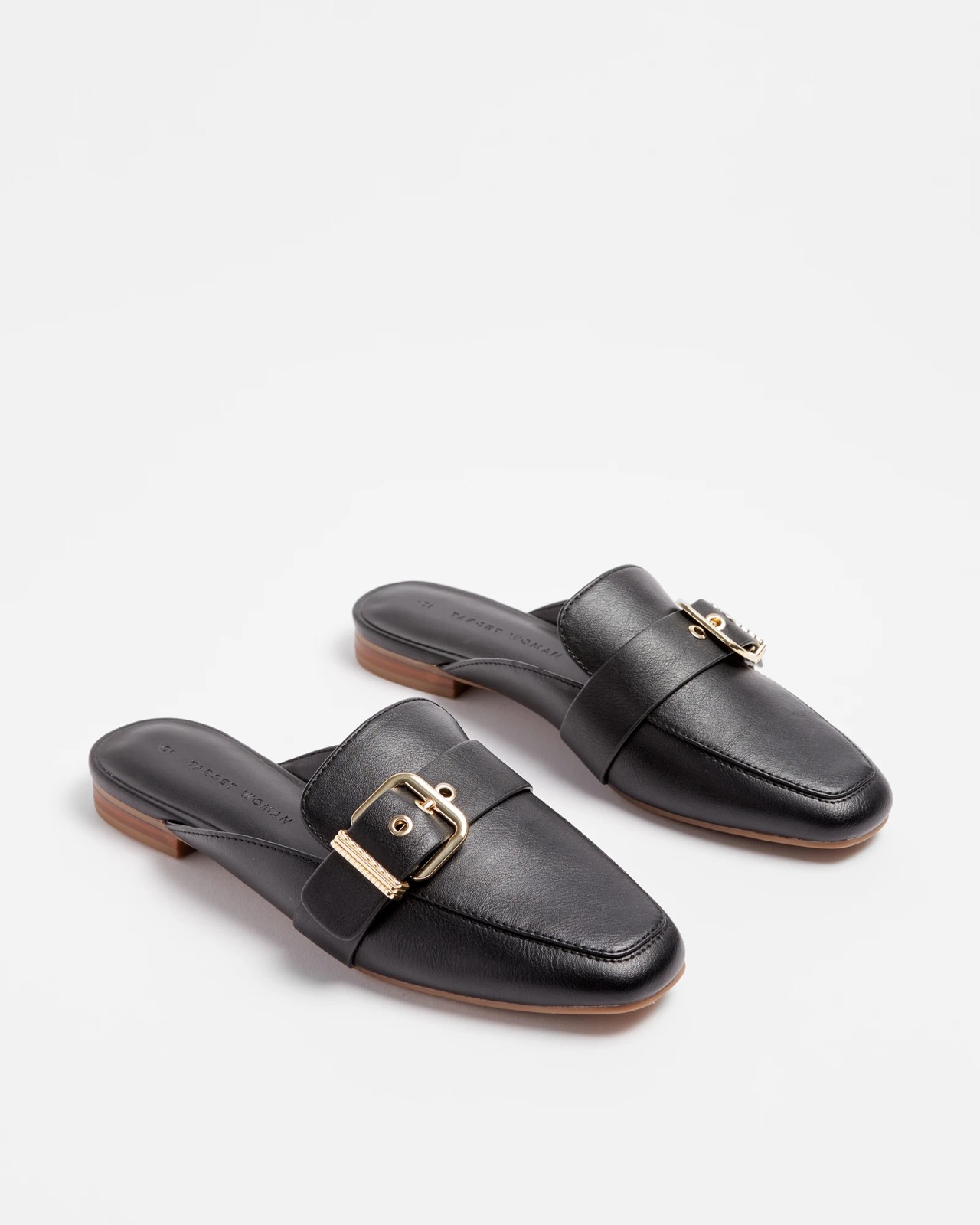 Womens Buckle Mule Loafer - Cairo - Black | Target Australia