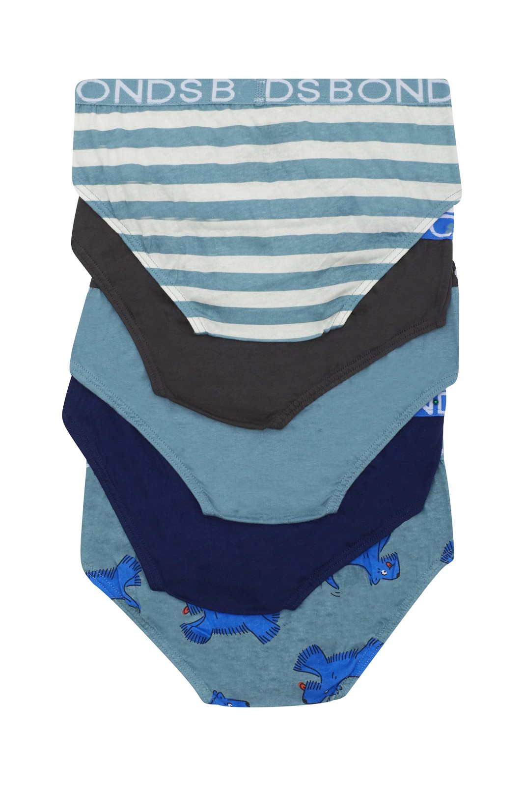 Bonds 5 Pack Boys Briefs - Bob The Dog 2 of 3