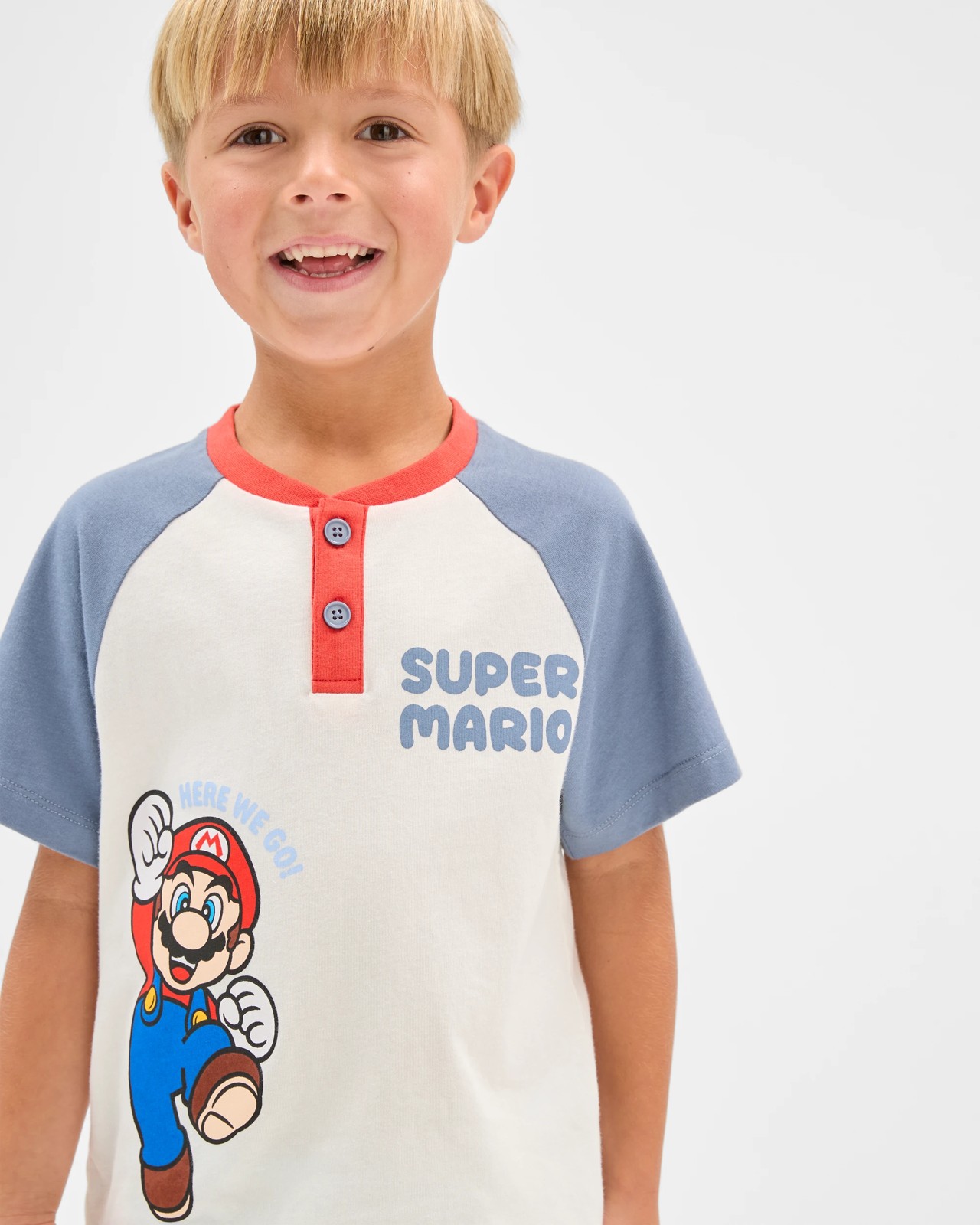 Super Mario Australian Cotton Younger Boys Pyjama Set 2 of 5