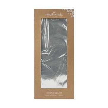 Hallmark Clear Cello Wrap Sheet