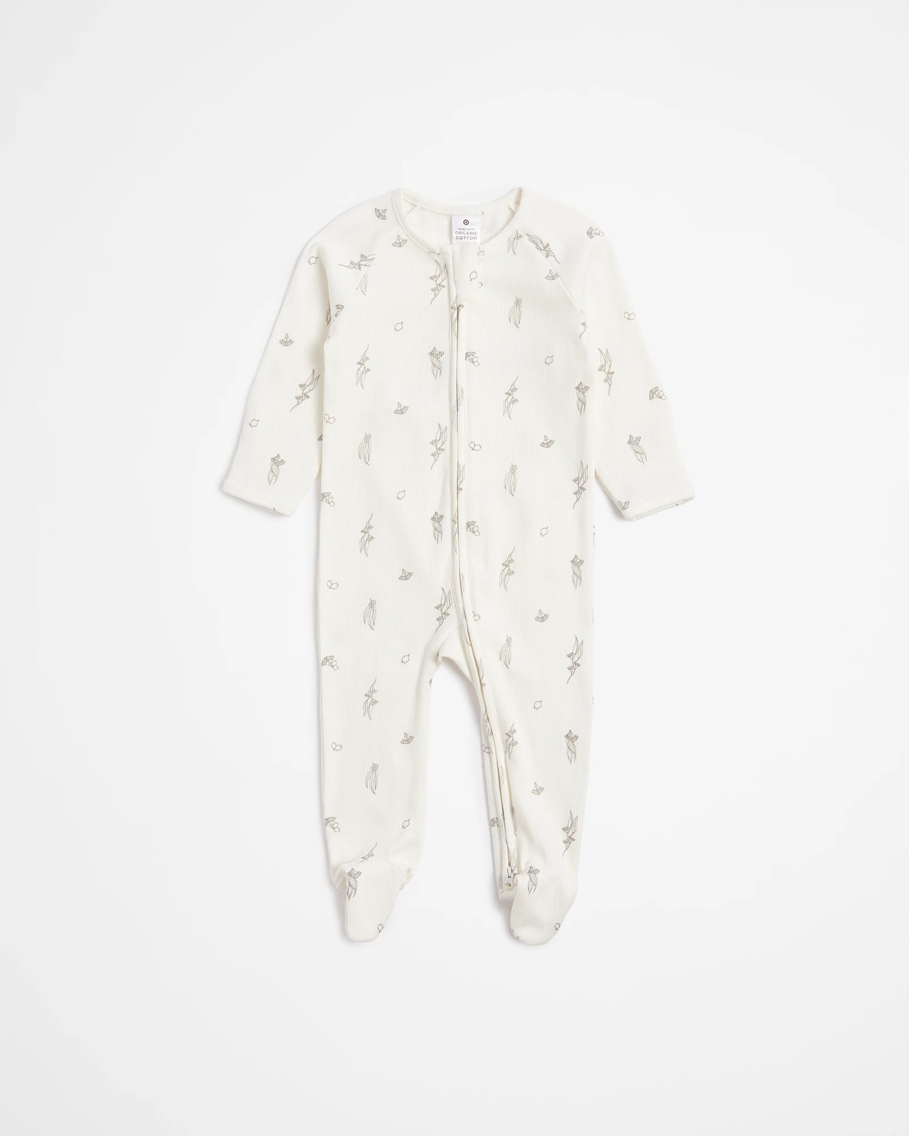 Baby Organic Cotton Rib Zip Coverall 2 of 5