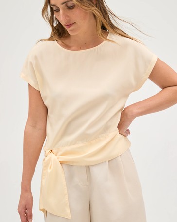 Preview Lyocell Tie Detail Top