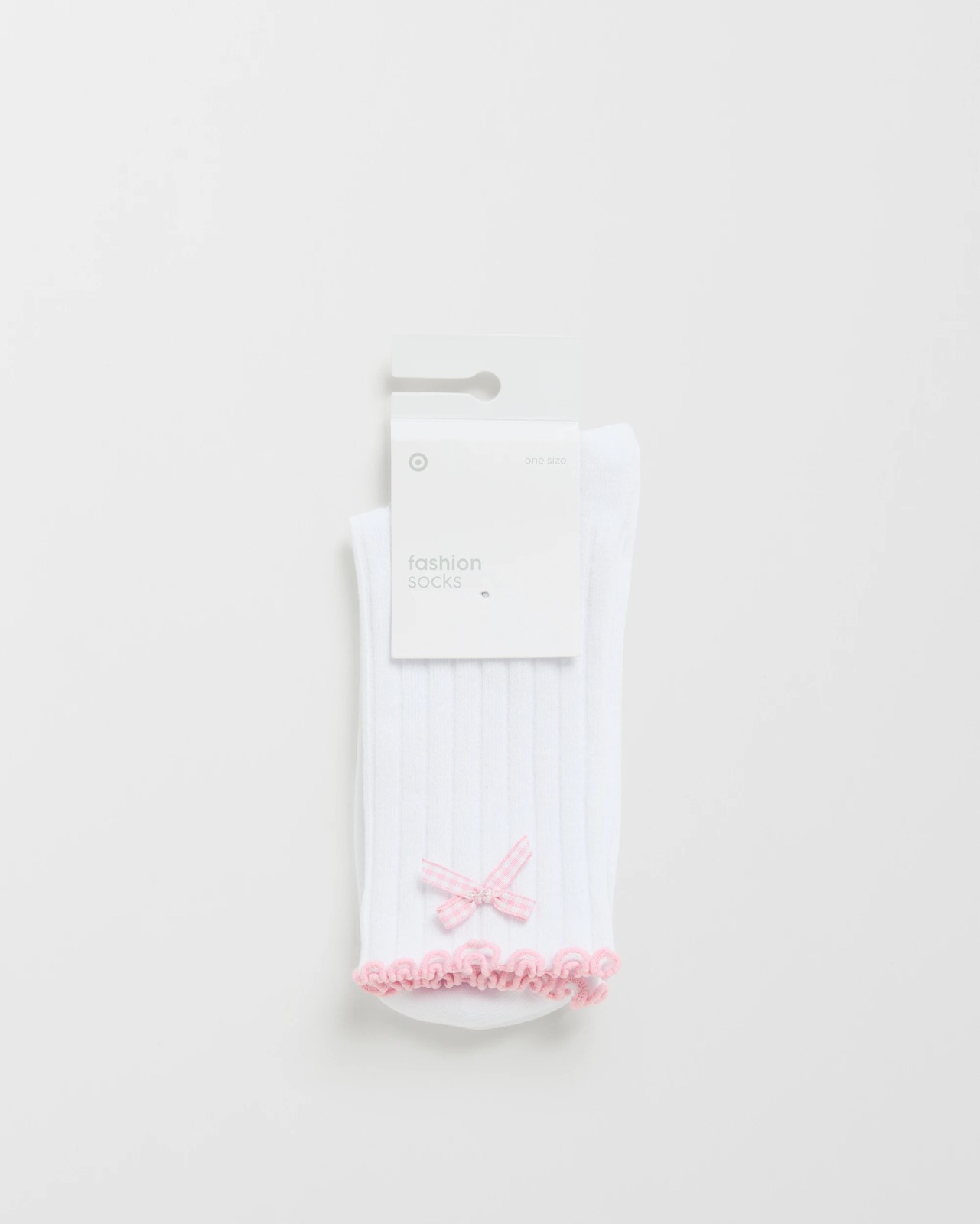 Australian Cotton Blend Frill Quarter Crew Socks - White Bow 3 of 3