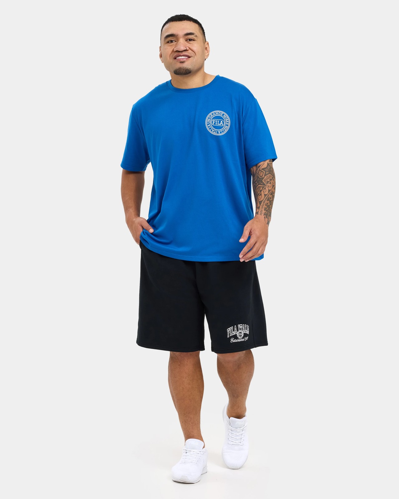 Fila Plus Arlo Fleece Shorts - Black 2 of 5