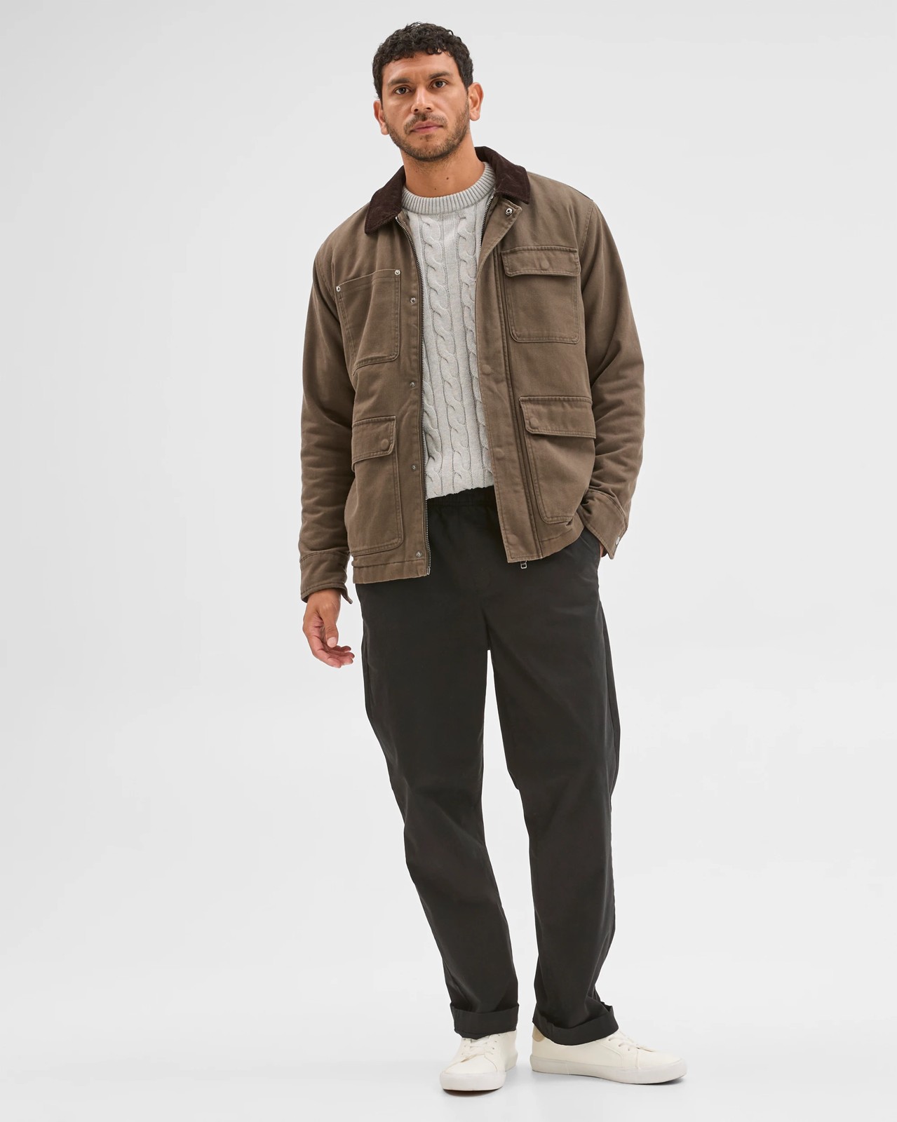 Field Long Sleeve Jacket - Dark Olive 4 of 5