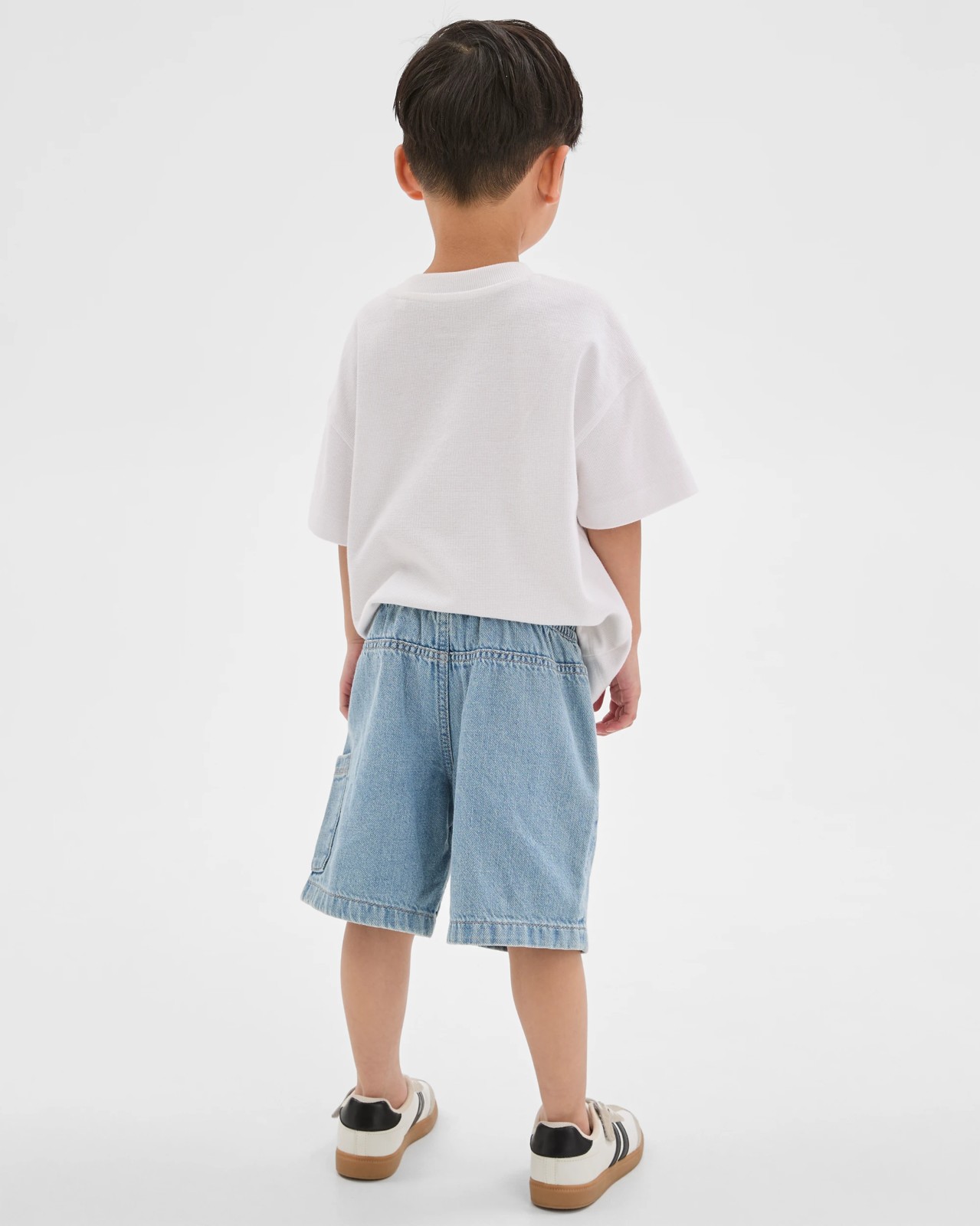 Pull On Denim Volley Shorts - Light Wash 4 of 6