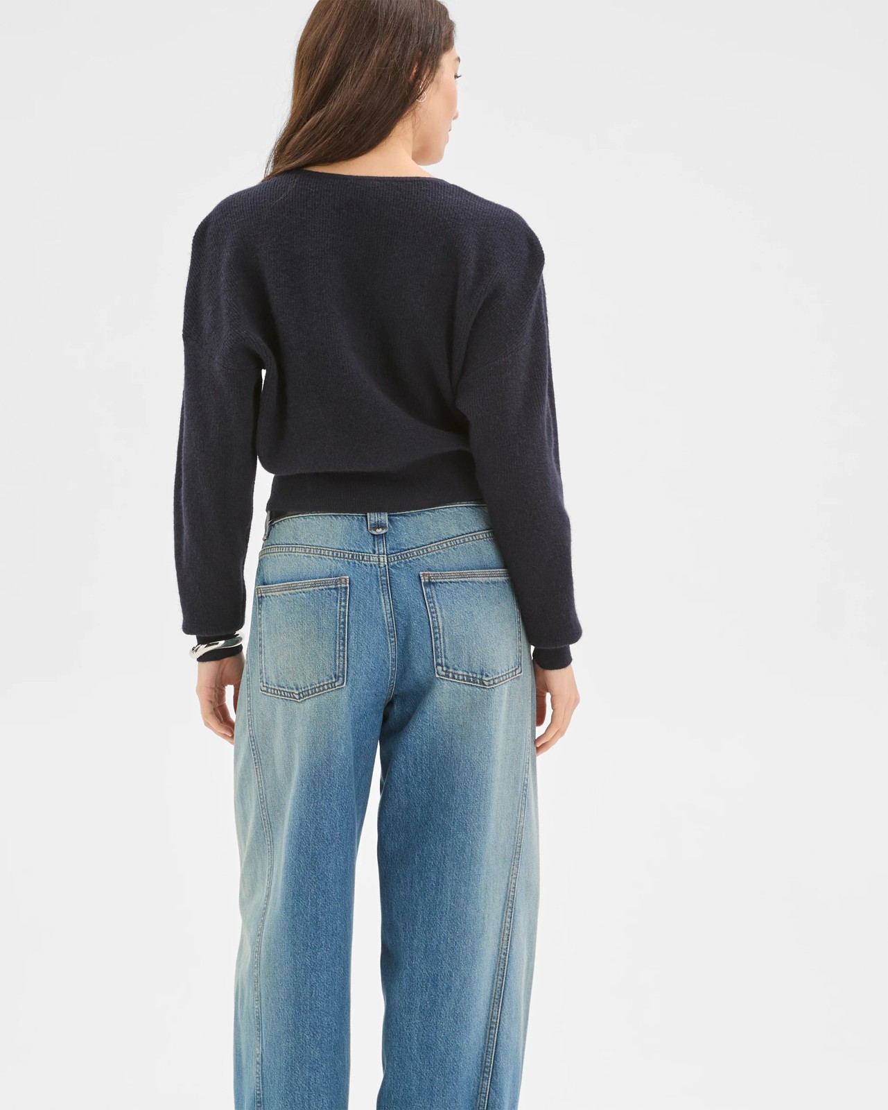 Lily Loves Wrap Jumper - Blue + Black 6 of 6