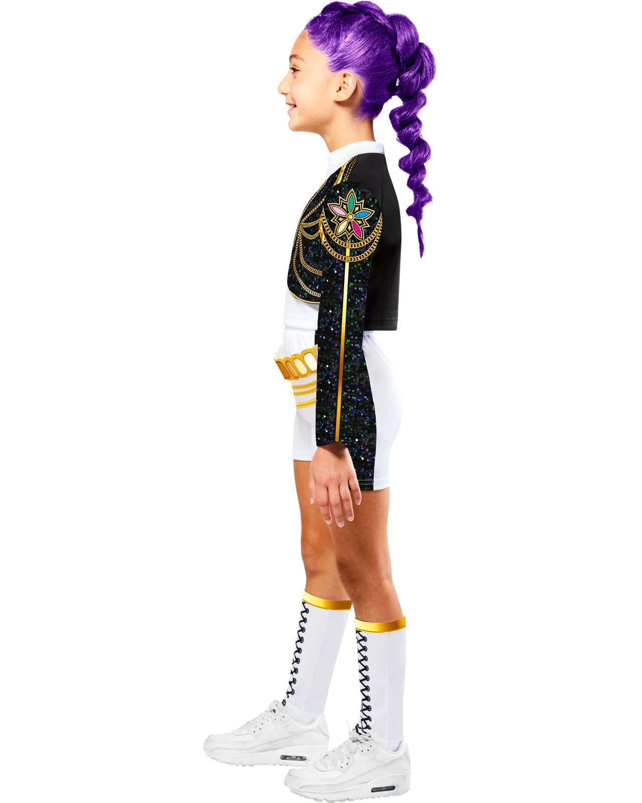 KPop Demon Hunters RUMI Gold Deluxe Kids Costume Size 5-6yrs 3 of 5