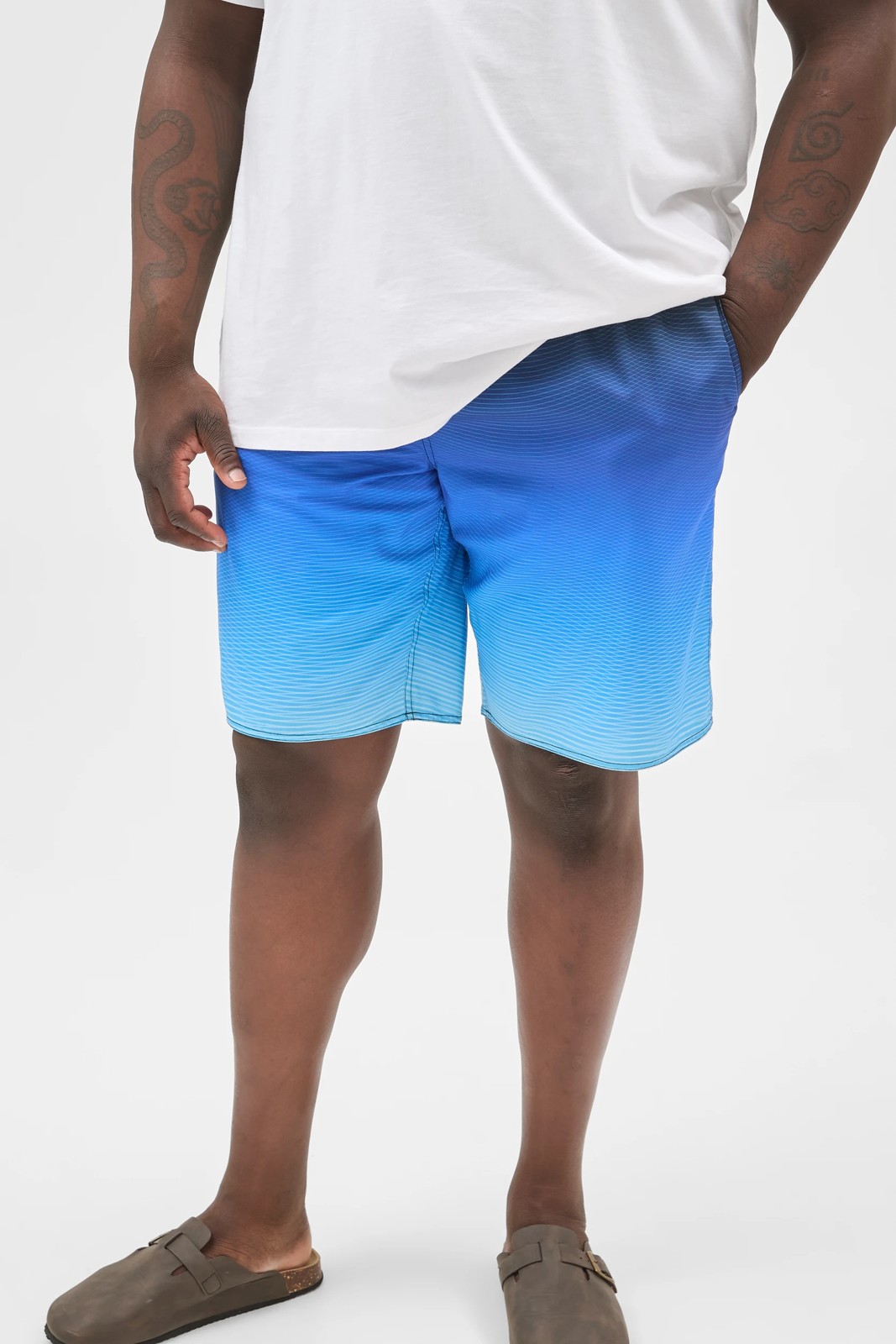 Plus Size Gradient Swim Boardshorts 3 of 6