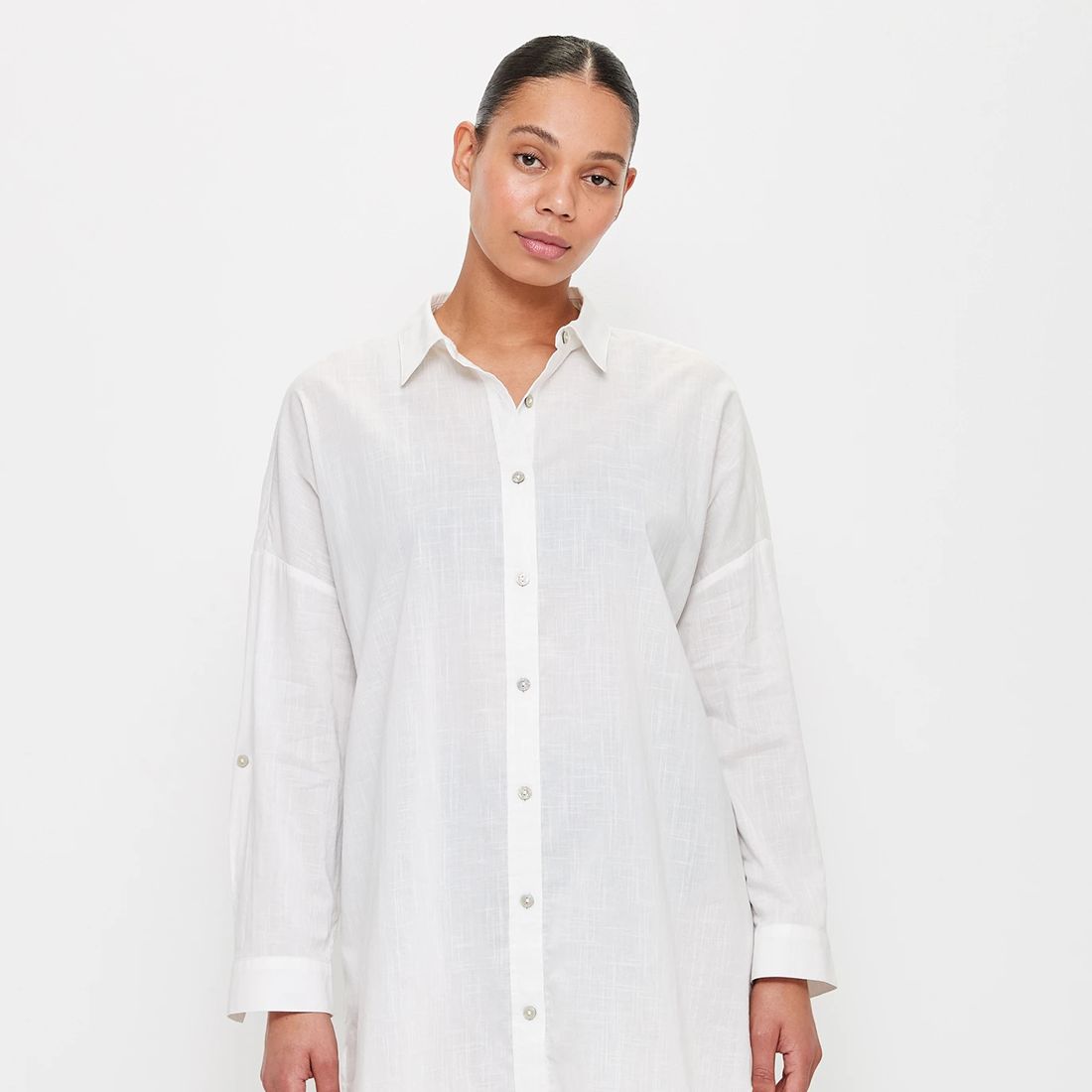 Oversized Beach Shirt - White | Target Australia