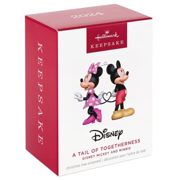 Hallmark 2024 Disney Mickey and Minnie A Tail of Togetherness Ornament