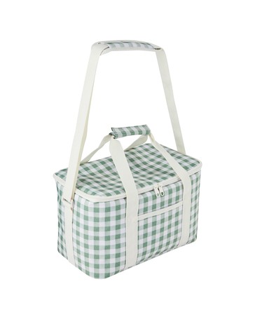 Anko Green Gingham Extra Large Insulated Lunch Bag
