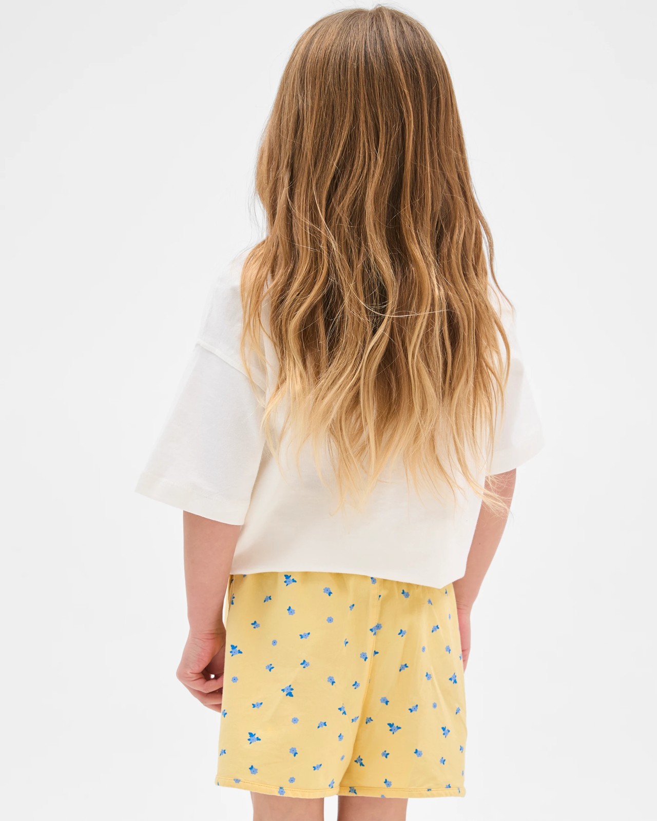 Dolphin Hem Woven Shorts - Yellow Base Ditsy 3 of 5