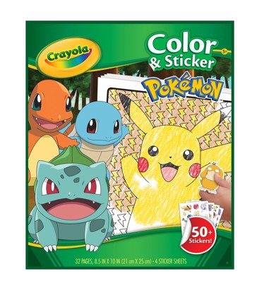 Crayola Colour & Sticker Pages Pokemon