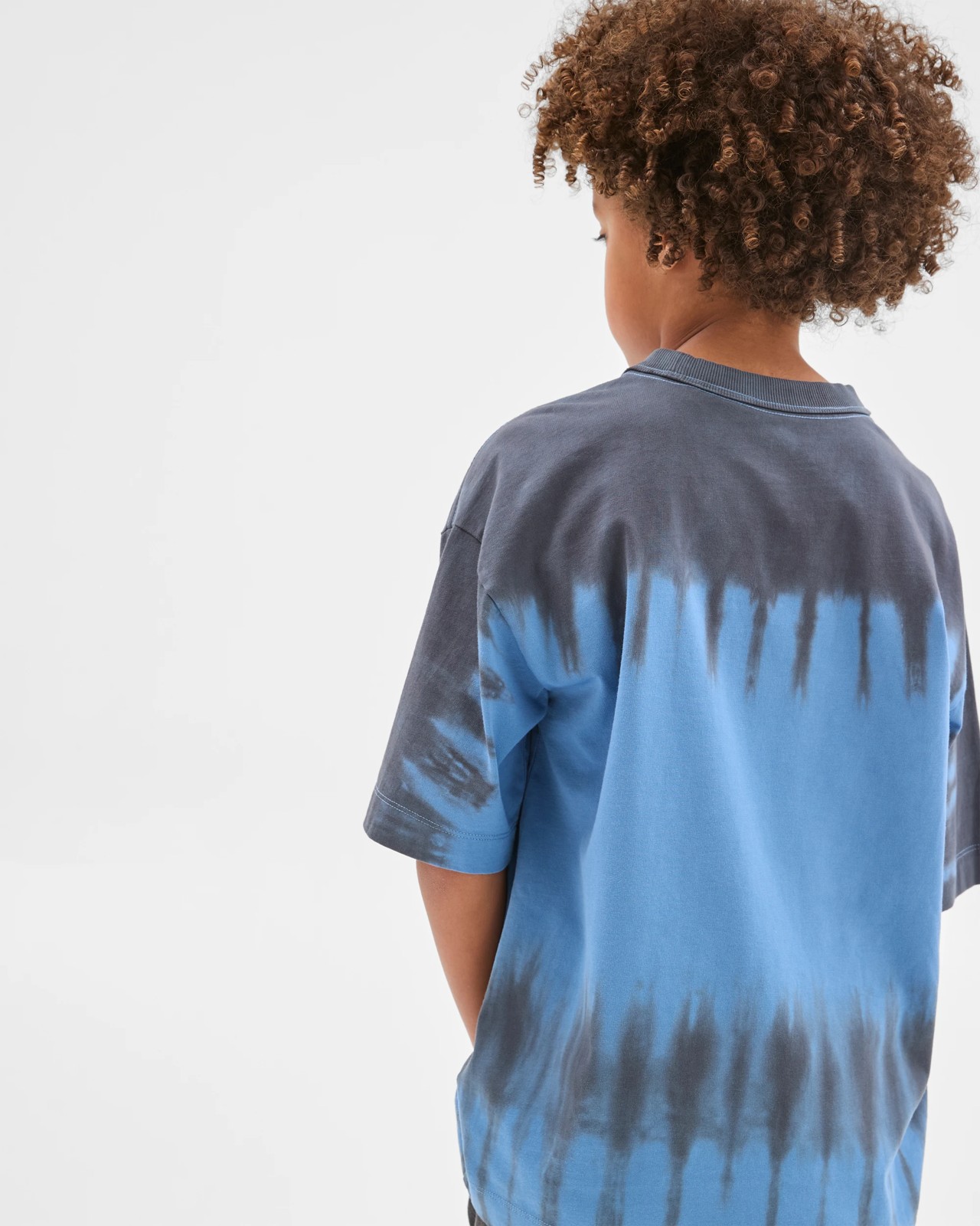 Australian Cotton Oversized Tie Dye T-Shirt - Black 4 of 6