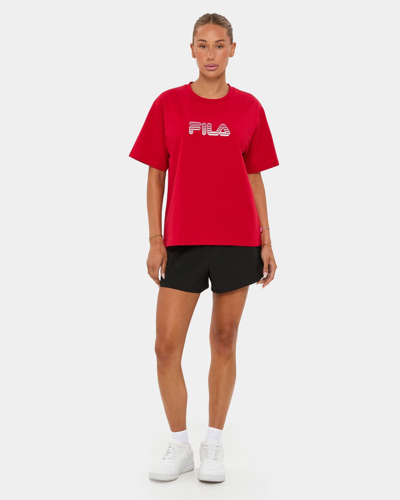 Fila Clara Relaxed T-Shirt - Haute Red 2 of 6