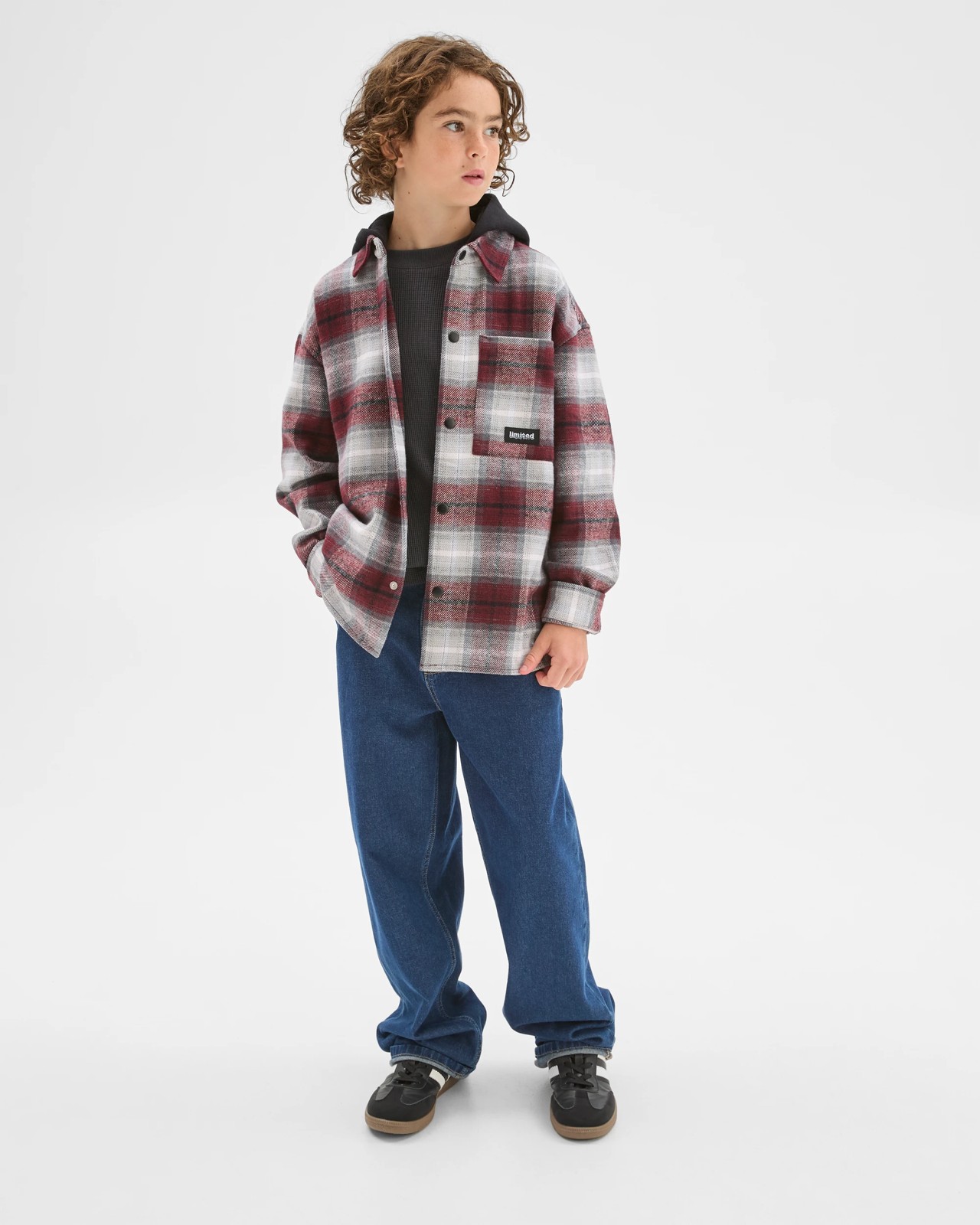 Australian Cotton Heavy Flannelette Hooded Shirt - Red Check 2 of 6