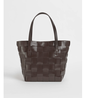 Pre-Order Genuine Leather Weave Tote Bag