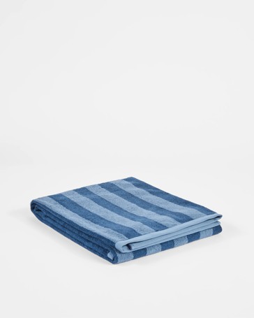 Australian Cotton Logan Stripe Bath Sheet