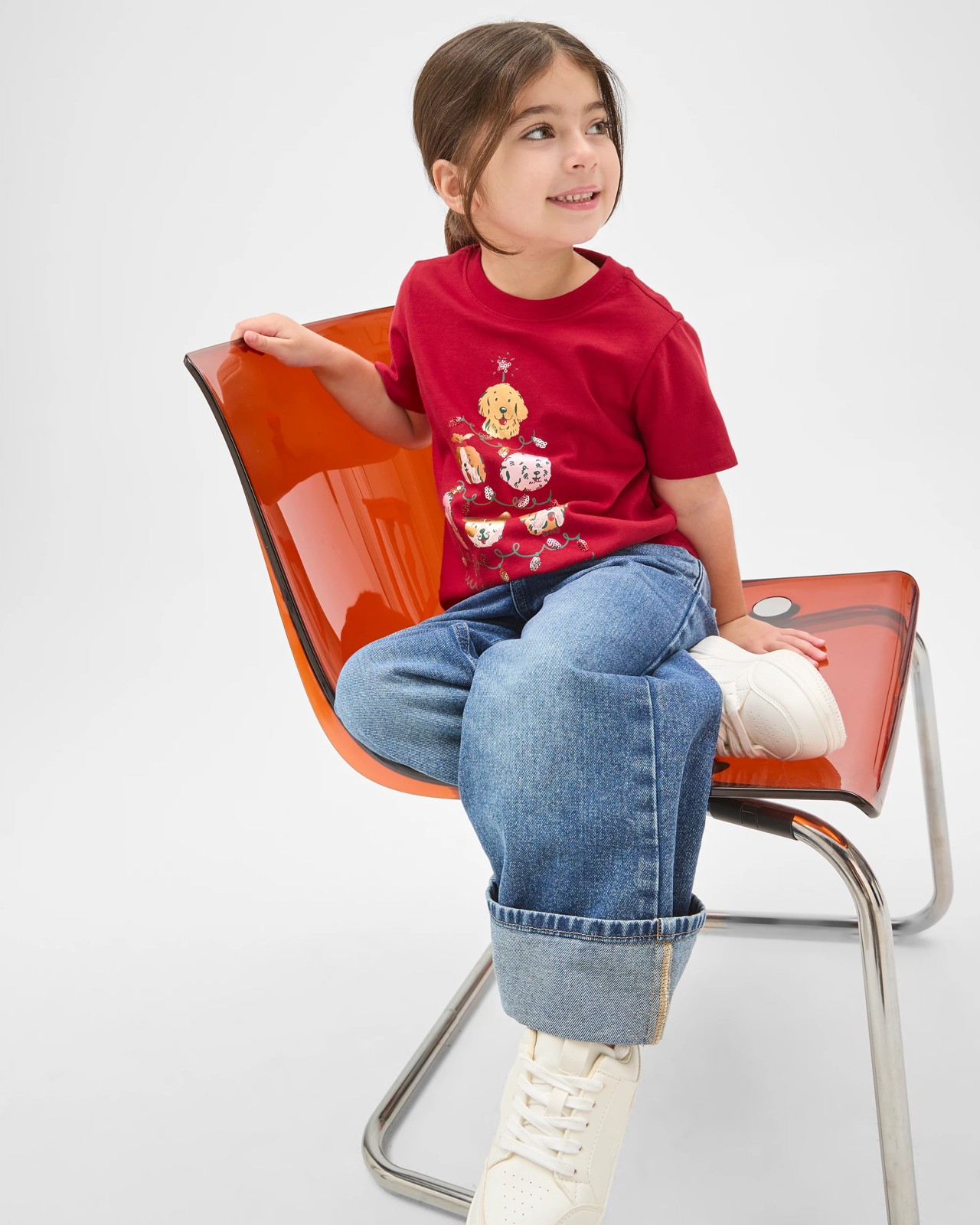 Australian Cotton Christmas Event Boxy Fit T-Shirt - Red 3 of 5