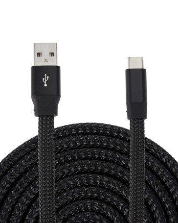 USB-A to USB-C Retractable Universal Cable, 1m - Anko