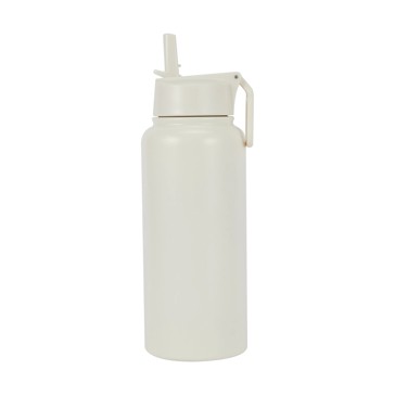 960ml Cream Double Wall Insulated Cylinder Drink Bottle - Anko