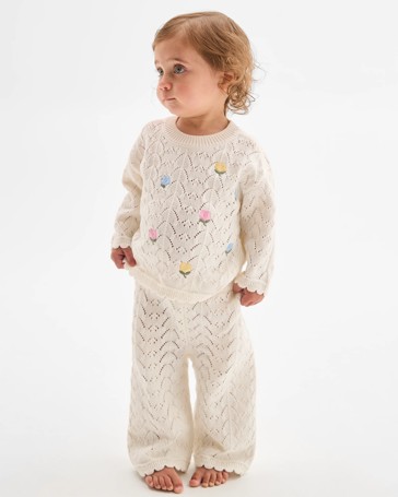 Baby Organic Cotton Knit 2 Piece Set
