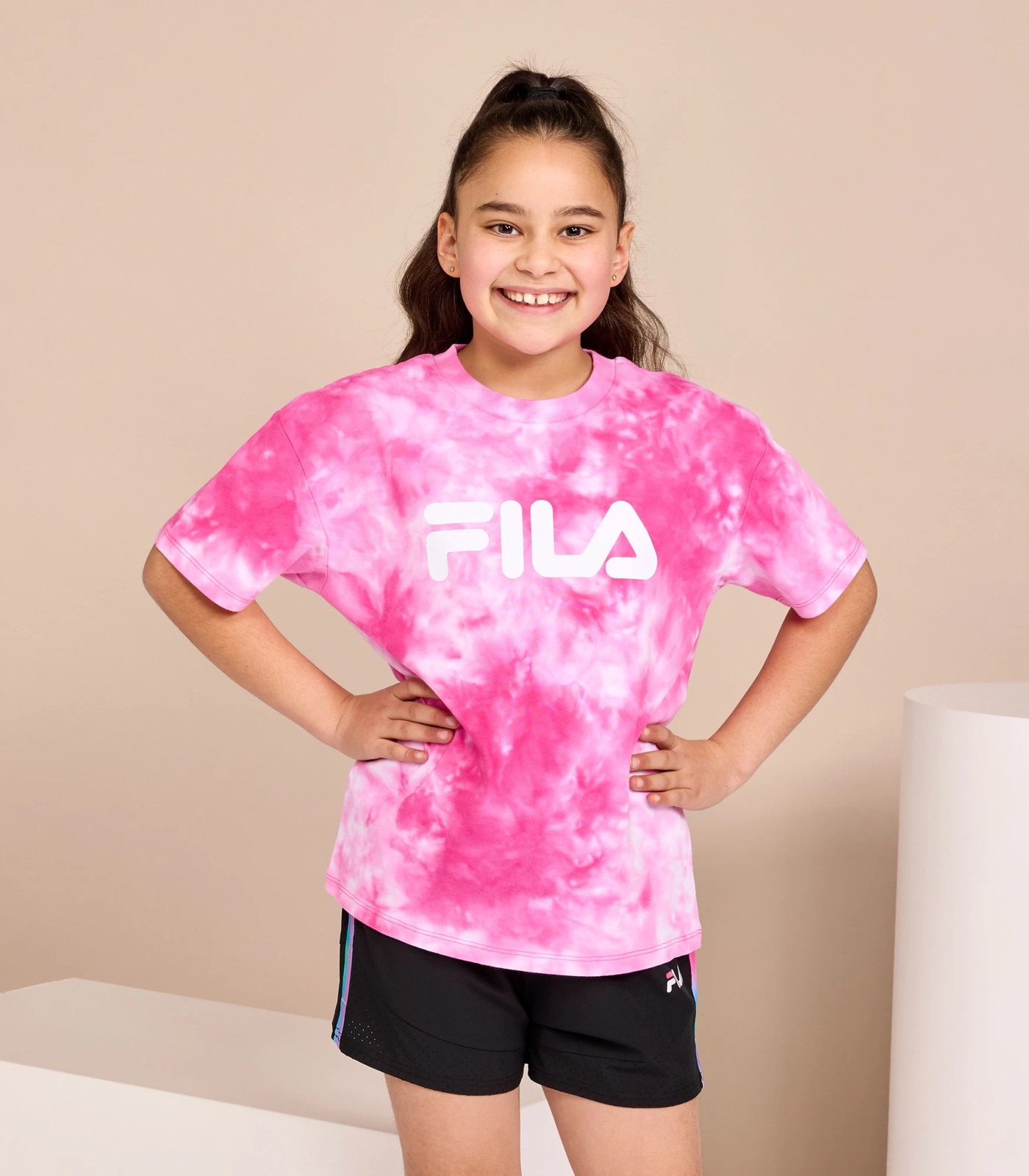 Pink shop fila top