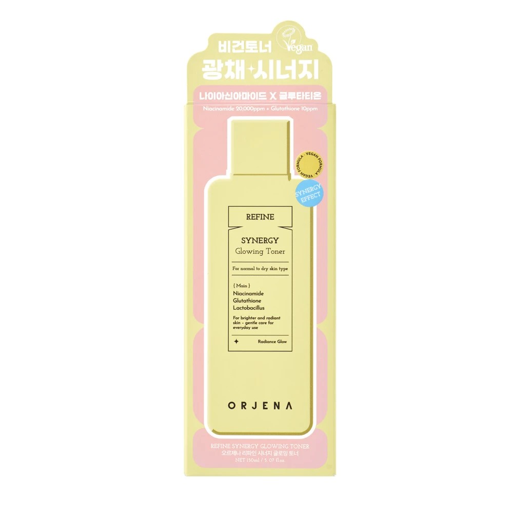 Orjena Refine Synergy Glowing Toner 150ml - Niacinamide, Glutathione and Lactobacillus 2 of 3