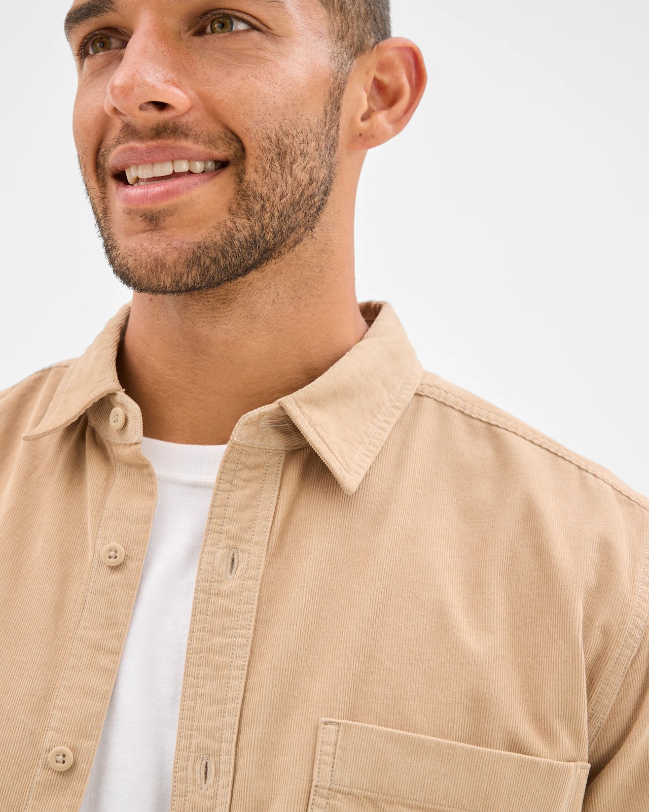 Australian Cotton Corduroy Shirt - Tan 5 of 6