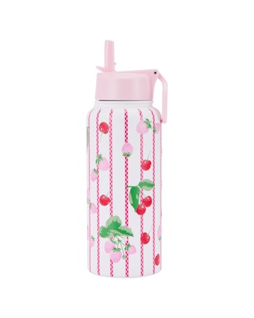 Anko 960ml Fruit Double Wall Insulated Cylinder Drink Bottle