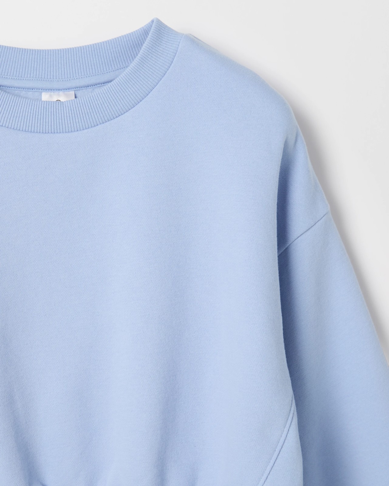 Australian Cotton Blend Long Sleeve Core Fleece Jumper - Blue 2 of 2
