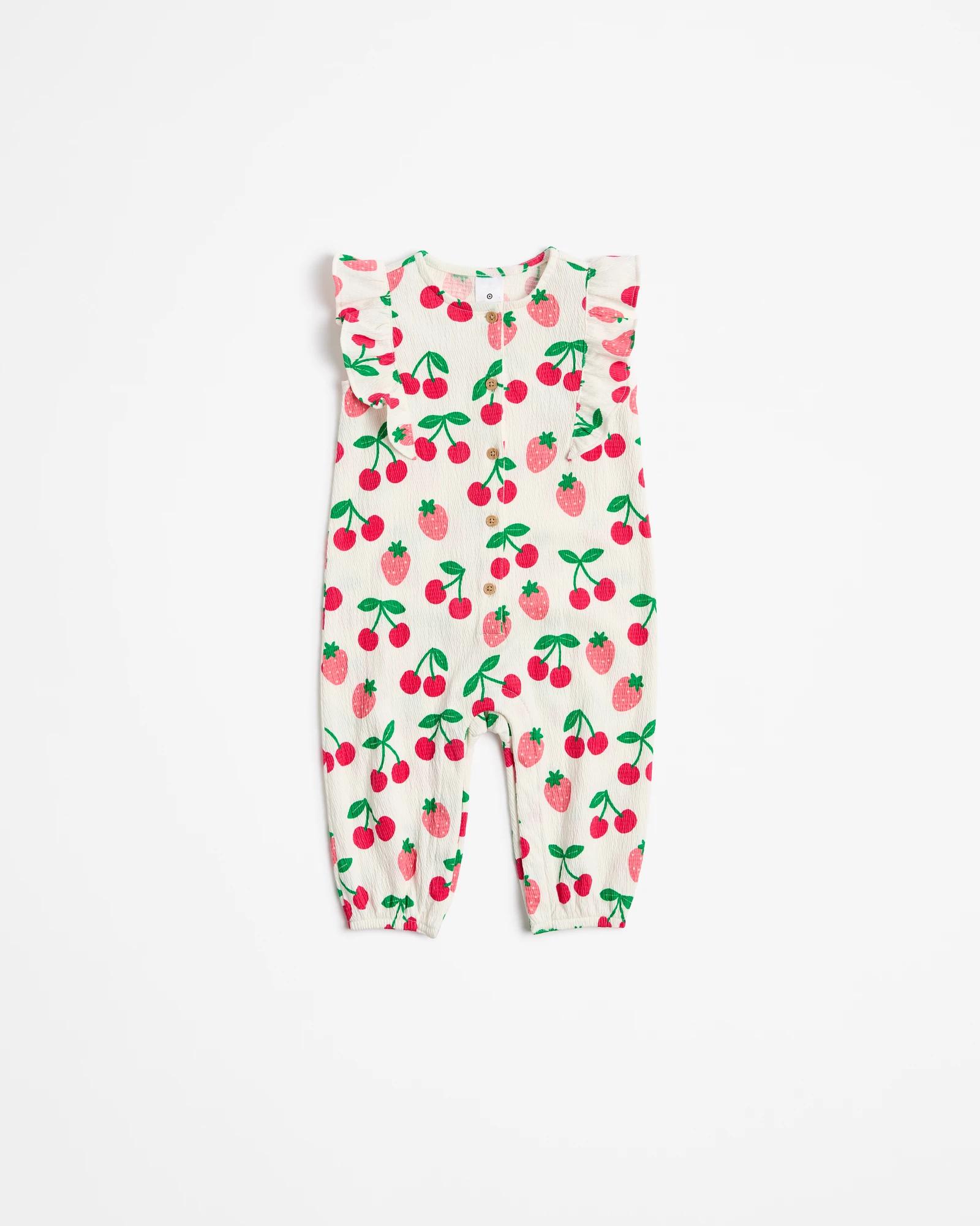 Combinaison Bébé Fille Carter's 18 Mois - Neuf Avec étiquette - 100% Coton Motif Fraise